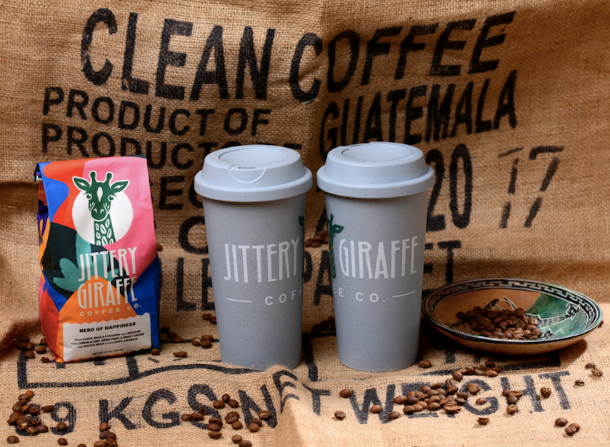 Jittery Giraffe Eco Wheat Tumbler